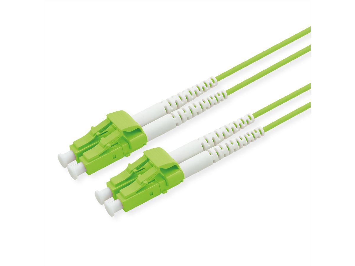 ROLINE LWL-Kabel 50/125µm OM5, LC/LC, LSOH, Low-Loss-Stecker, grün, 1 m