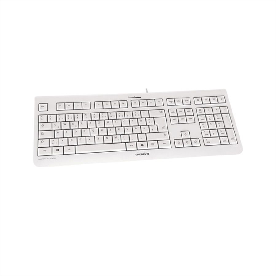 CHERRY Tastatur KC hellgrau COOL 1000, USB, AG 