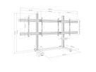 Hagor Système de stand mobile CPS Floorstand 2x 75-86