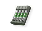 GP Batteries USB-Ladegerät GP B421, inkl. 4 x ReCyko AAA 850 mAh