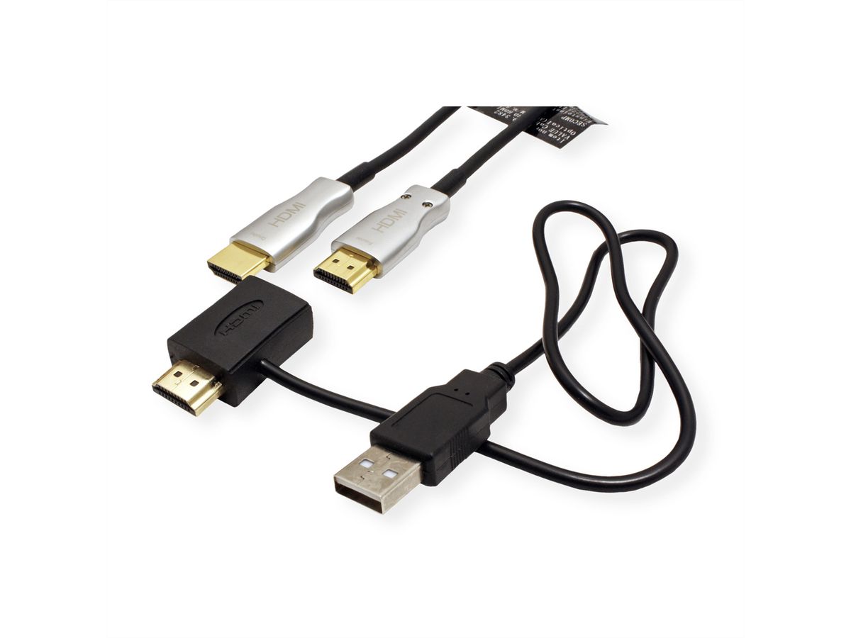 VALUE Câble Ultra HDMI actif optique 4K, 50 m