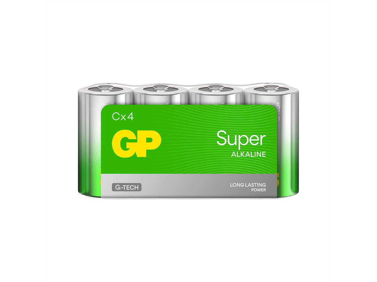 GP Batteries Super Alkaline C 4x