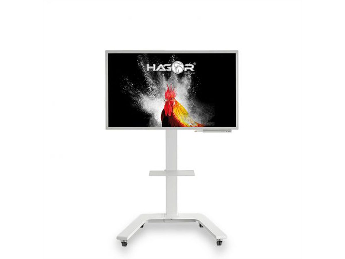 Hagor support mural ST SA Flip II 55, système de support mobile pour Samsung WM55H et WM55R, blanc