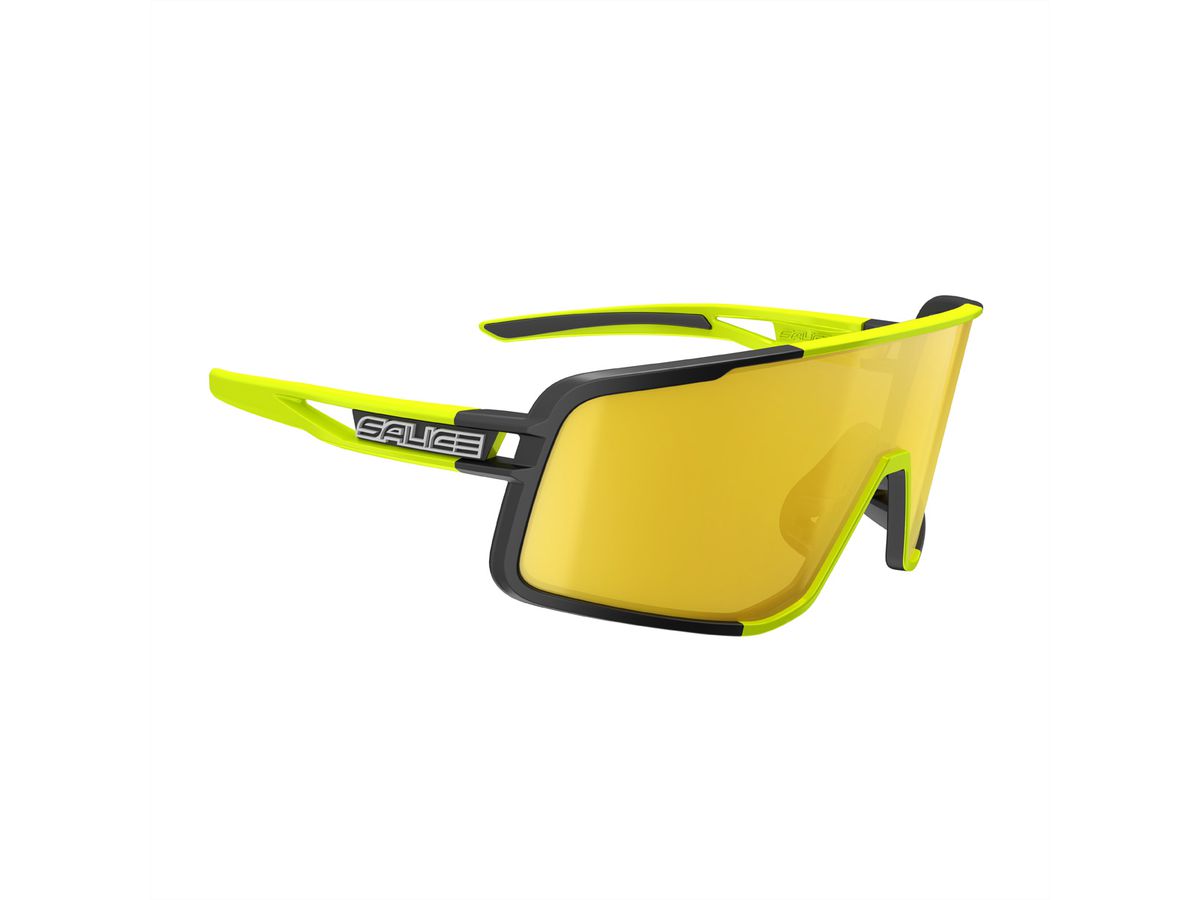 Salice Occhiali Sportbrille 022RW, Black-Lime / RW Yellow