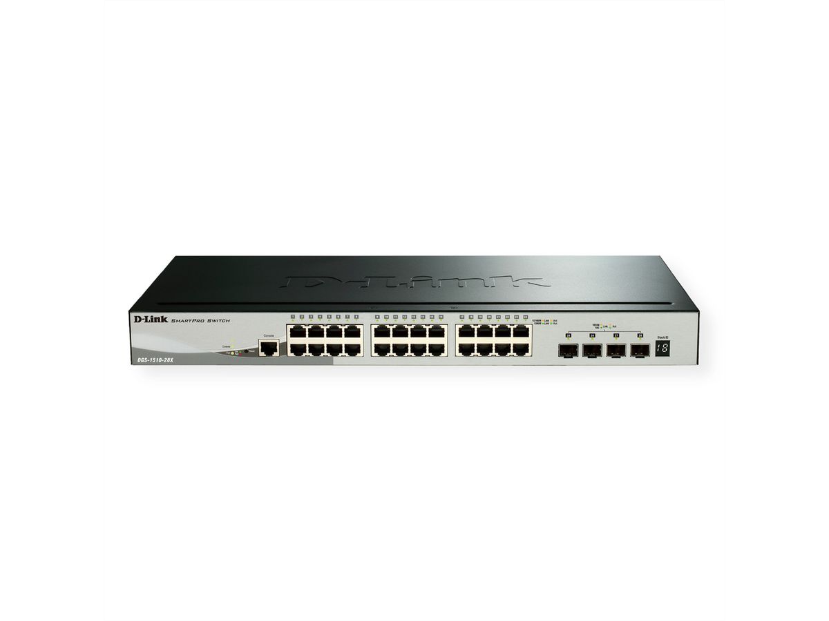 D-Link DGS-1510-28X Switch Web administré empilable Gigabit 4x 10G