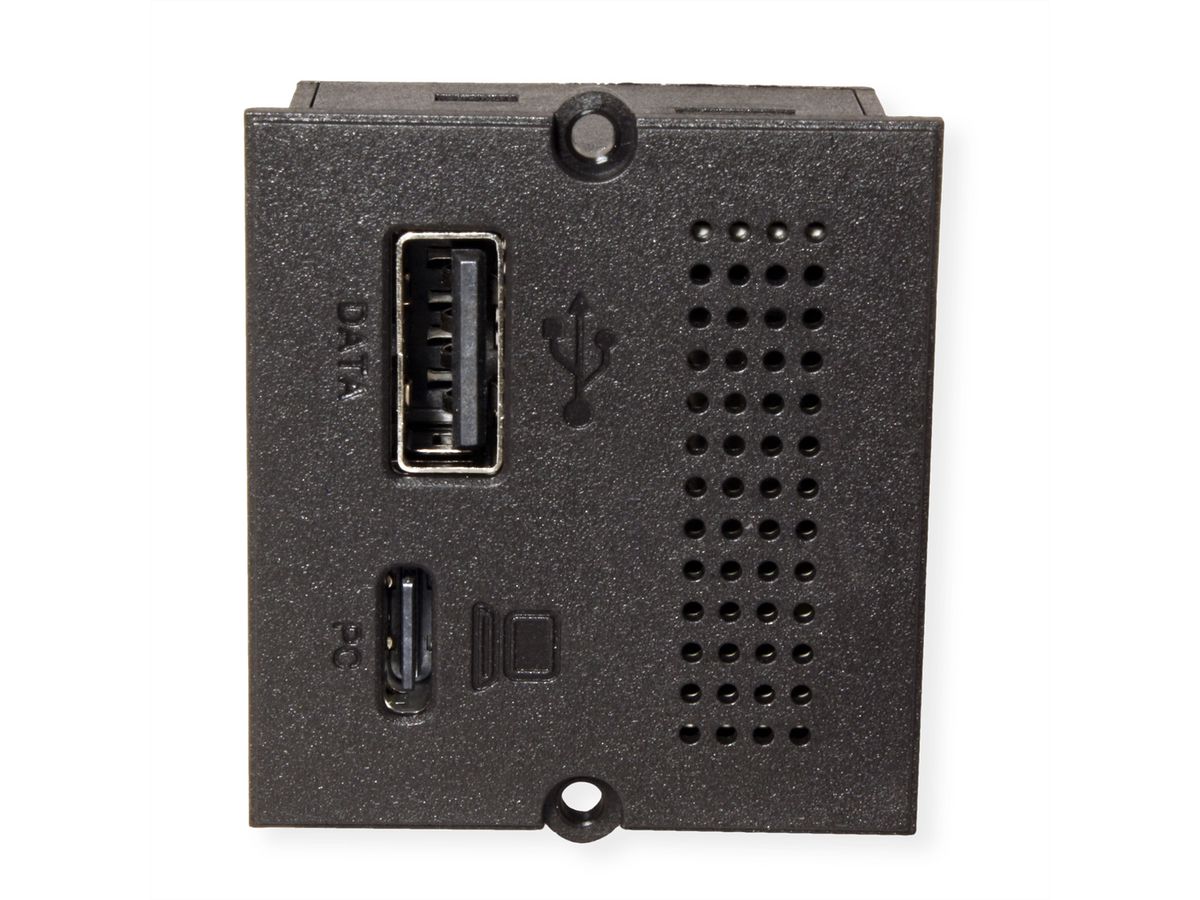 BACHMANN Module Replicateur de port, 2x USB, RJ45, Mini DisplayPort, USB-C