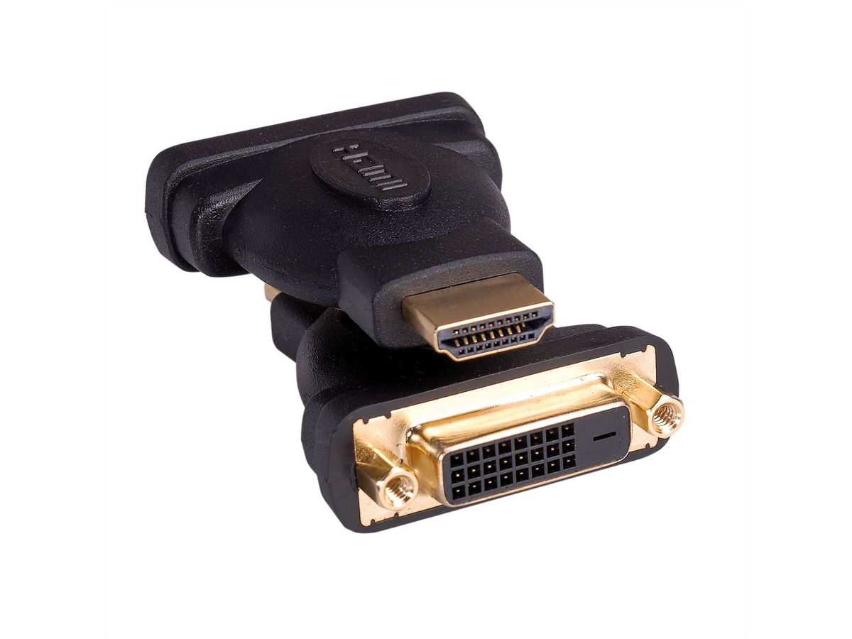 ROLINE Adaptateur HDMI-DVI, HDMI M / DVI-D F