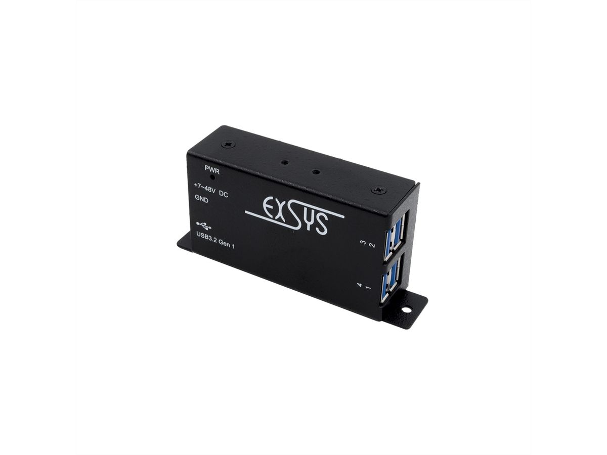EXSYS EX-1181HMS 4 Port USB  3.2 Gen1 HUB mit15KV ESD Überspannungsschutz
