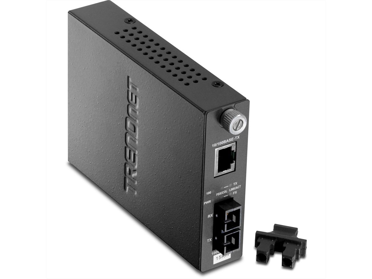 TRENDnet TFC-110S15 200Mbit/s 1310nm Monomode convertisseur de support réseau