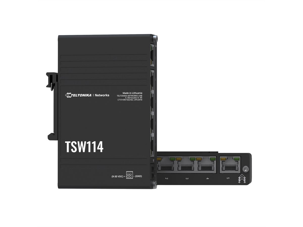 TELTONIKA TSW114 Switch Gigabit RAIL DIN