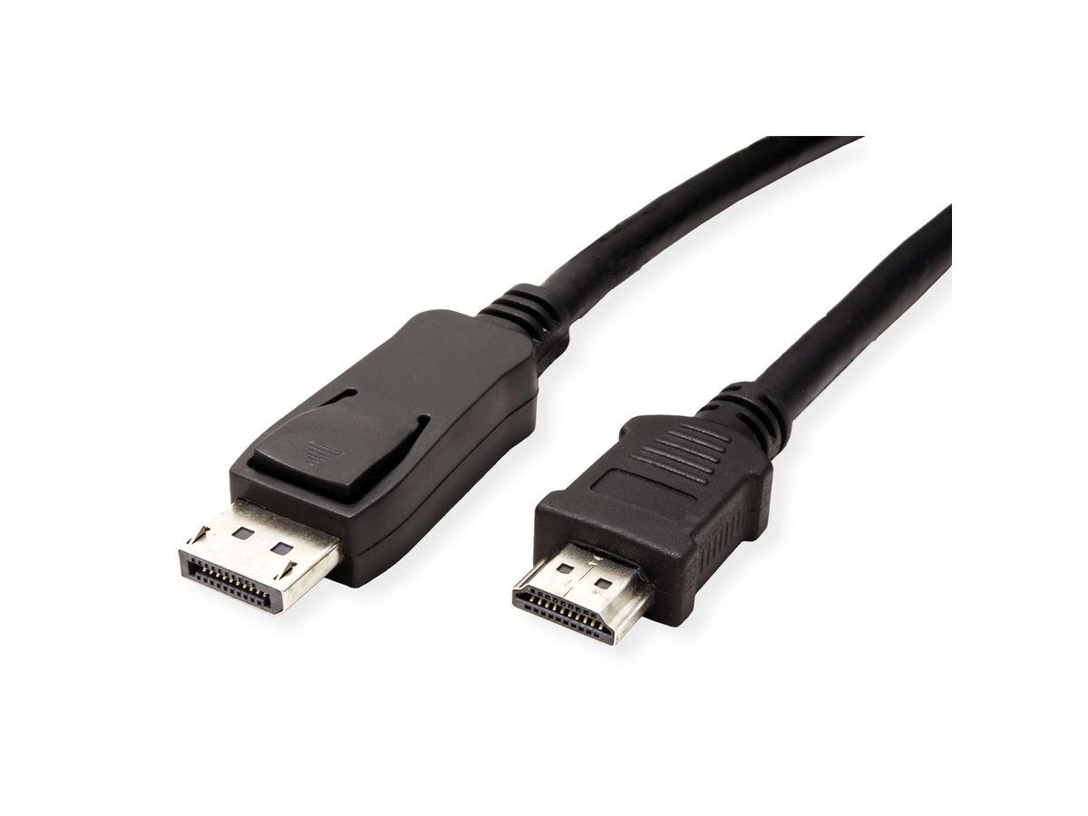 VALUE Câble DisplayPort DP - HDTV, M/M, noir, 1,5 m