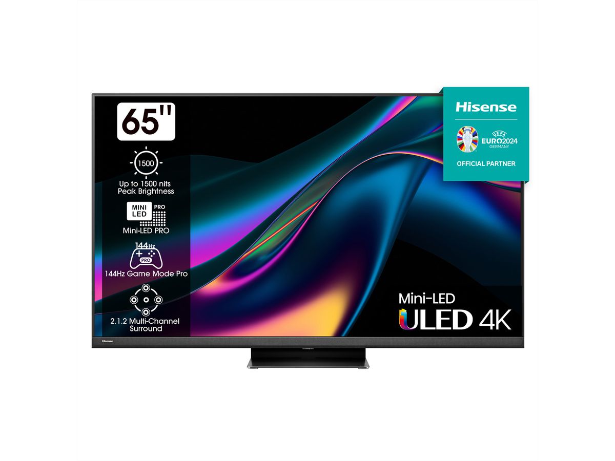 Hisense TV 65U8KQ, 65", ULED 4K, Mini LED, 1500 Nit, 144 Hz