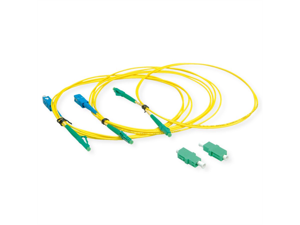SOFTING FiberXpert 700 SM Kit de câbles de mesure, SC-LC/APC, 2m - Qualité de référence