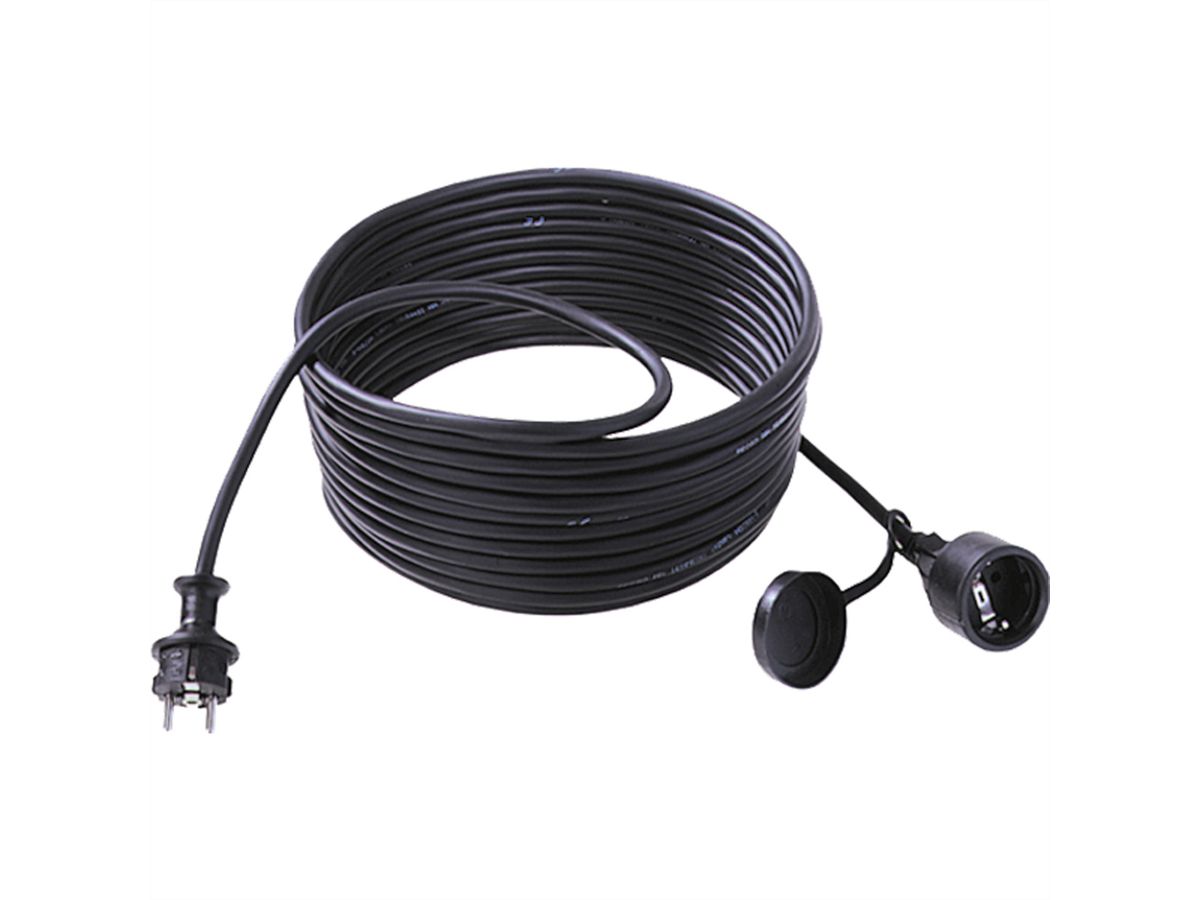 BACHMANN Câble prol. 3G1,5mm² noir, 1m, ALLEMAND