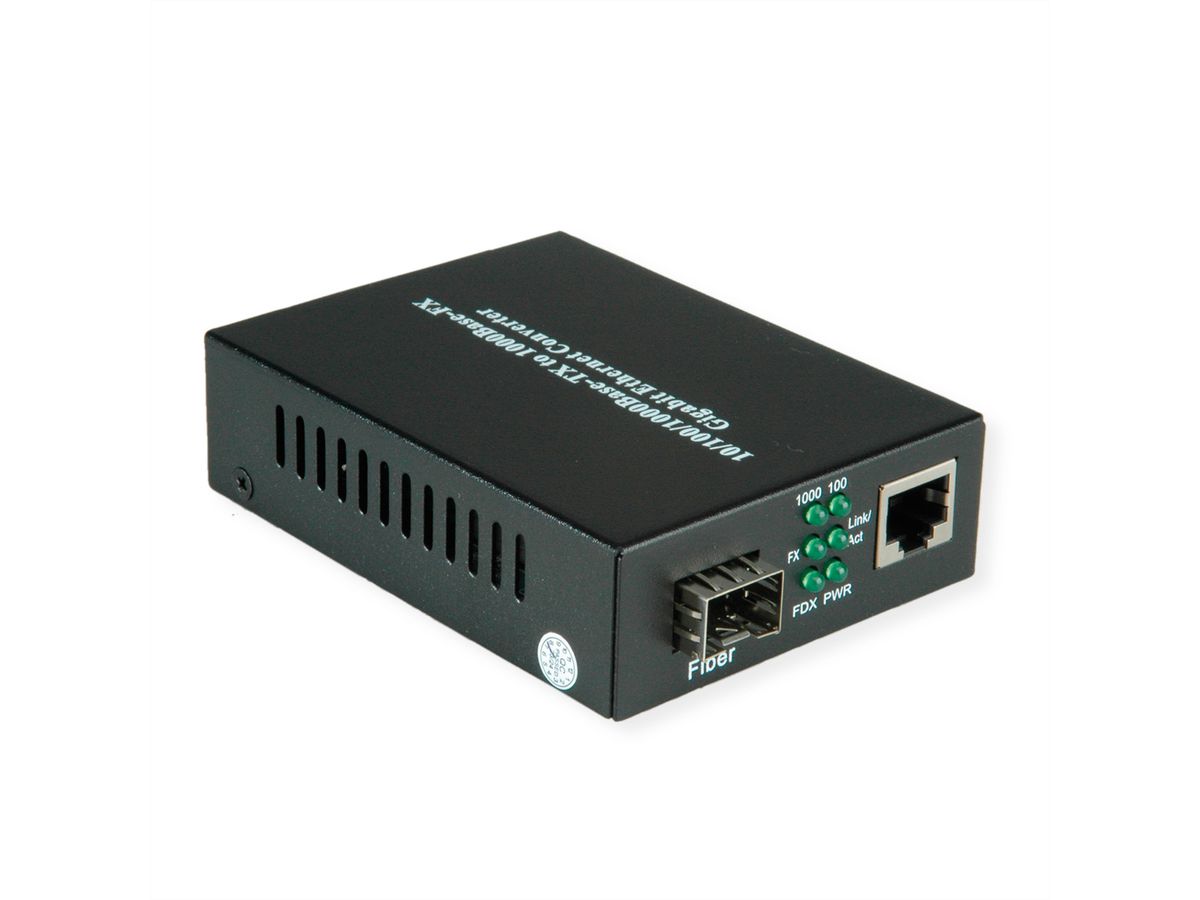 VALUE Convertisseur Gigabit Ethernet, RJ45-Fibre Optique