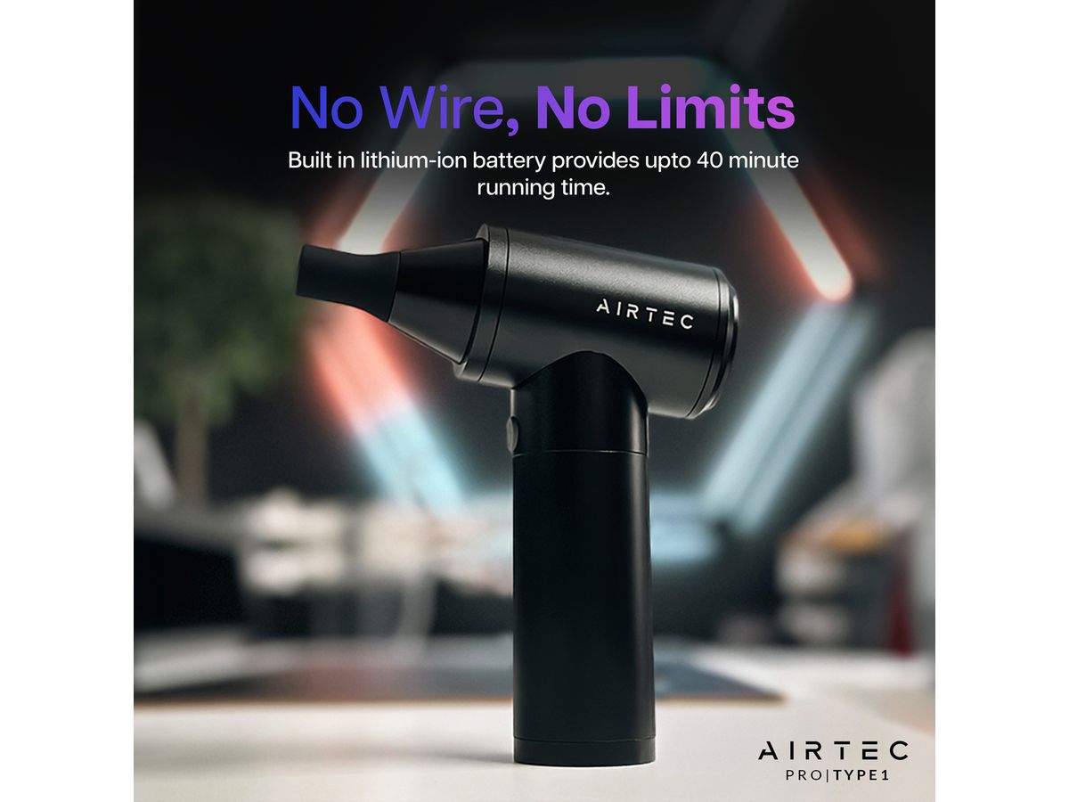 AIRTEC Pro Type 1 Nettoyeur sans fil à air comprimé
