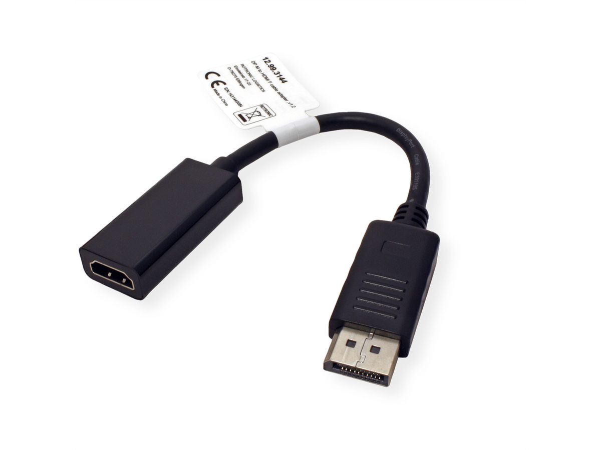 VALUE Adaptateur DisplayPort - HDMI, v1.2, DP M-HDMI F