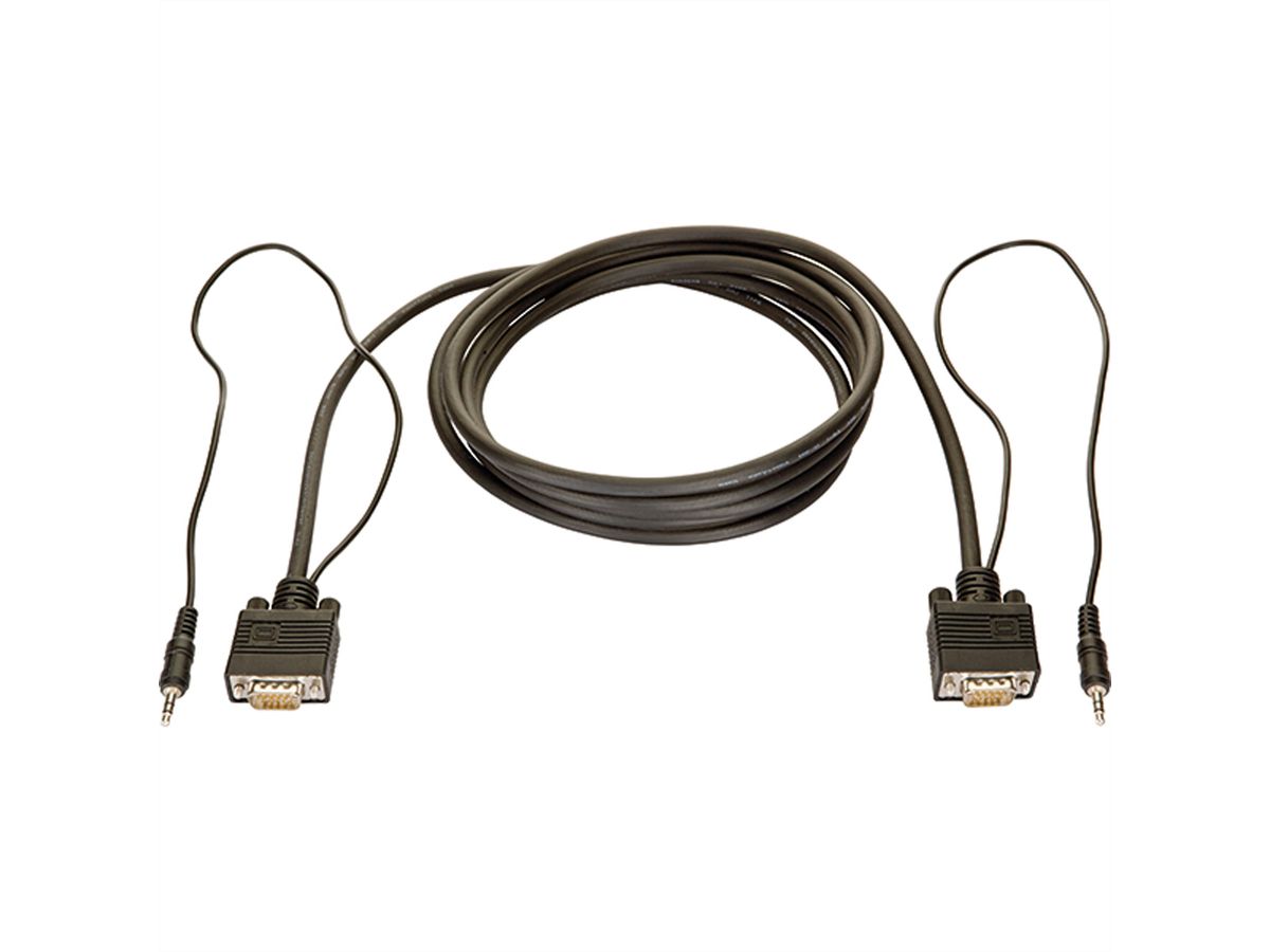 BACHMANN Câble combiné VGA mini-jack 3,0m VGA+mini-jack