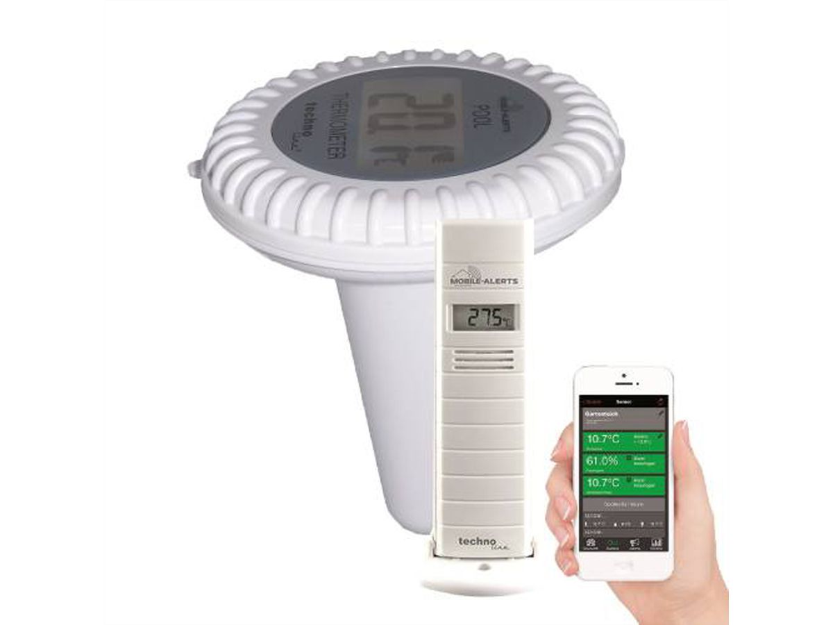 Technoline Mobile Alerts MA 10700 Set Poolsensor,Aussentemp.,Luftfeuchtigkeit