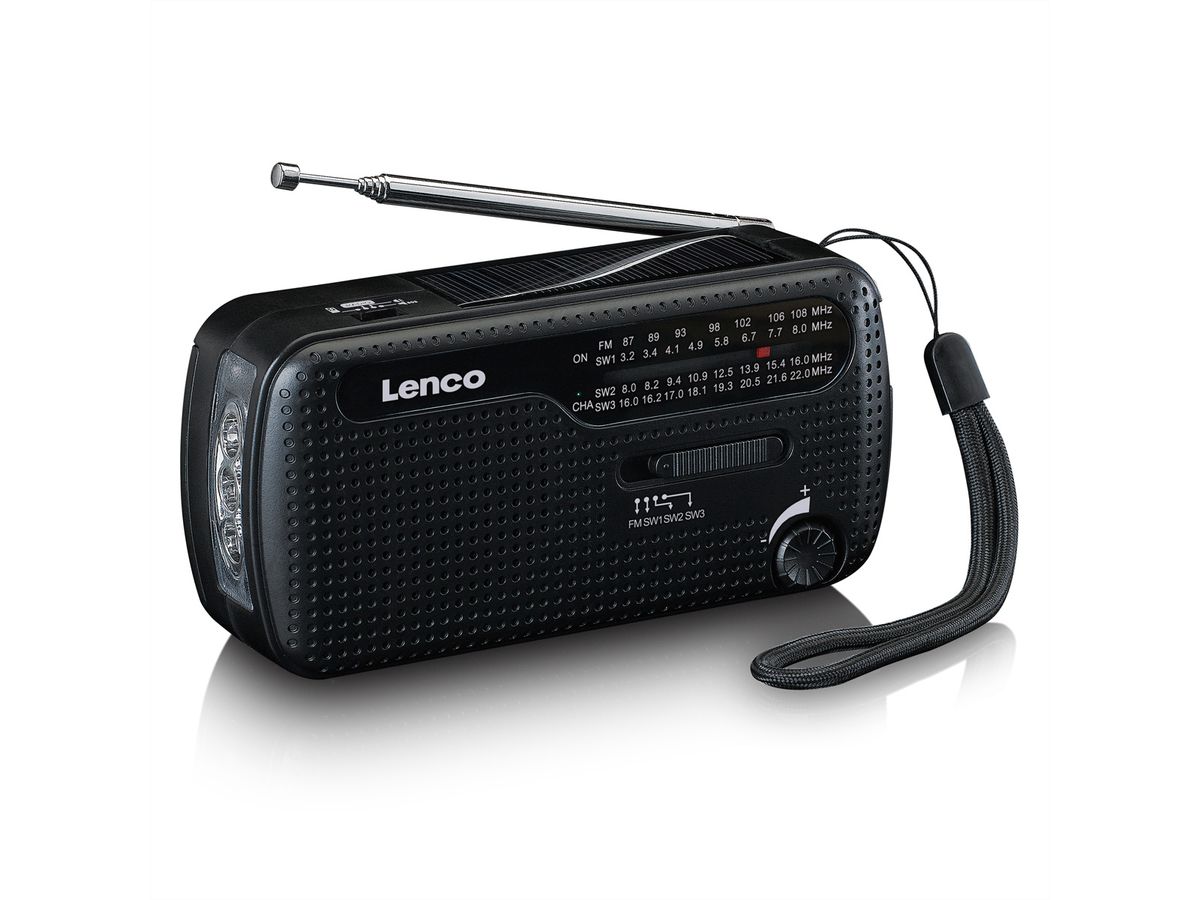 Lenco Solar-Radio MCR-112 , Schwarz