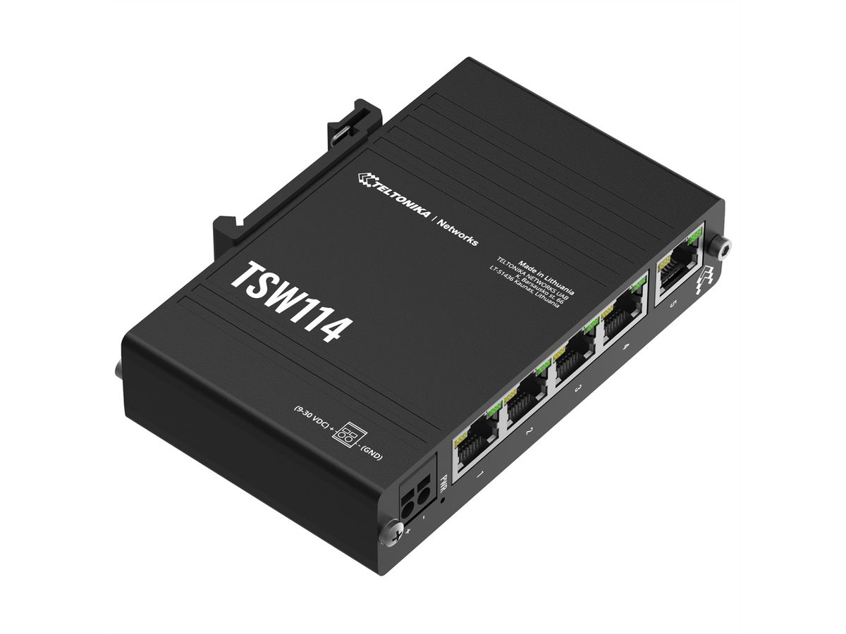 TELTONIKA TSW114 Switch Gigabit RAIL DIN