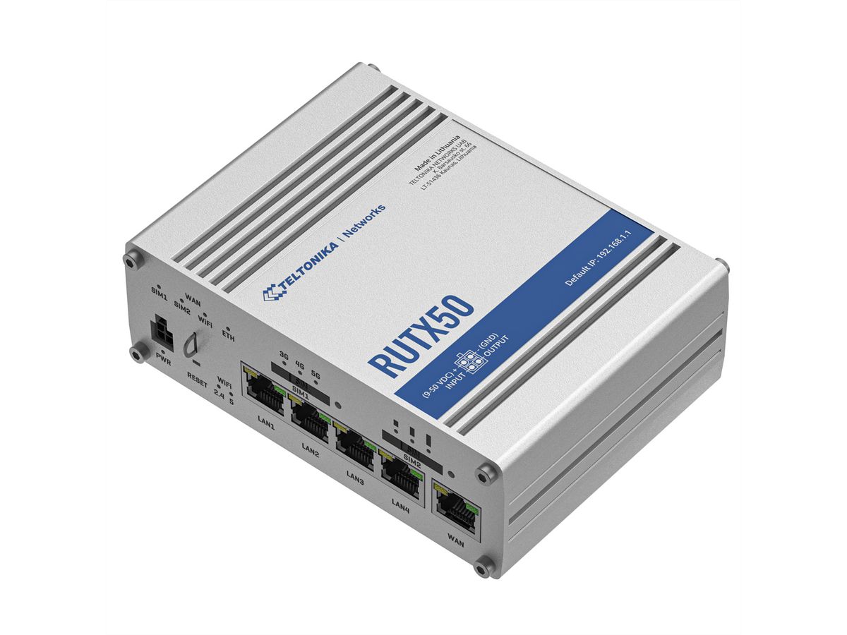 TELTONIKA RUTX50 5G/4G/LTE Routeur industriel